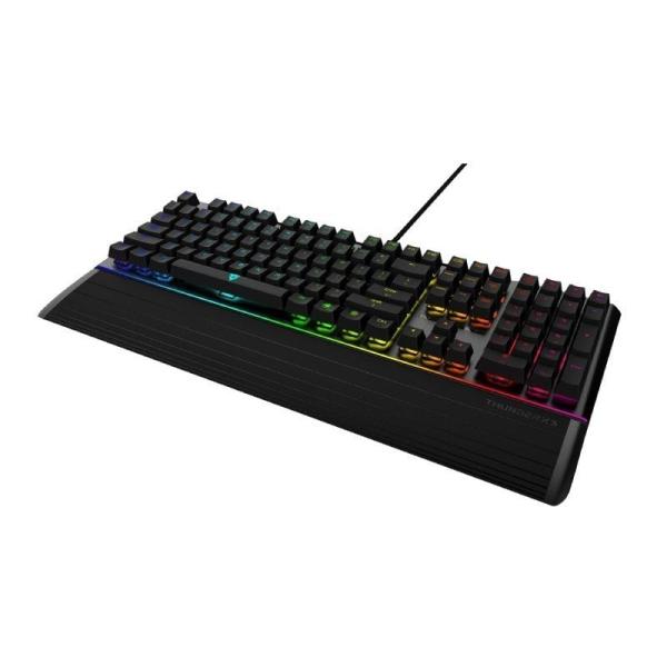 TECLADO MECÁNICO GAMING THUNDERX3 AK7CHB - TECLAS MACRO PROGRAMABLES - 11 EFECTOS DE LUZ - DISEÑO DESMONTABLE REPOSA MUÑECAS - S