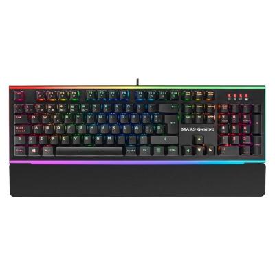 TECLADO OPTICO-MECANICO MARS GAMING MK6BES - ILUMINACIÓN CHROMA