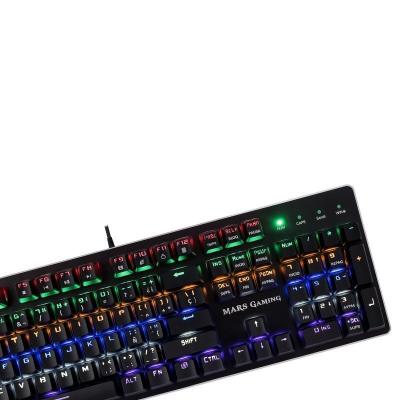 TECLADO MECÁNICO MARS GAMING MK4B - RETROILUMINACION 6 COLORES