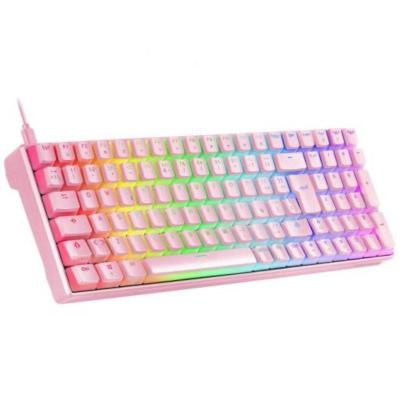 Teclado Gaming Mecánico Mars Gaming MKULTRAPBES Premium/ Rosa