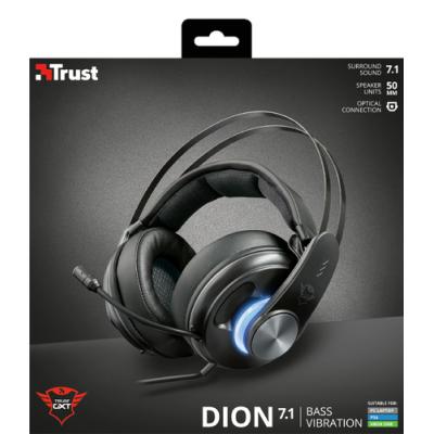 AURICULARES TRUST GAMING GXT 383 DION 7.1 BASS VIBRATION -