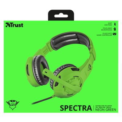 AURICULARES CON MICRÓFONO TRUST GAMING GXT 310-SG SPECTRA GREEN