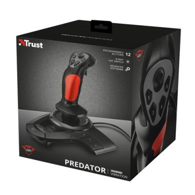 JOYSTICK TRUST GXT 555 PREDATOR - RESPUESTA CON VIBRACION - 12