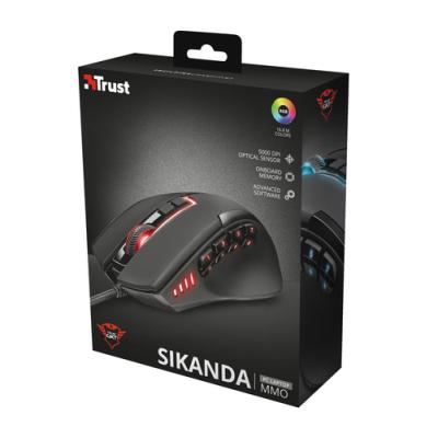 RATÓN TRUST GAMING GXT 164 SIKANDA MMO - 5000PPP - 12 BOTONES