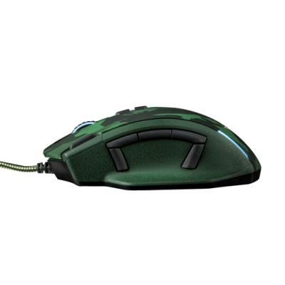 RATÓN TRUST GAMING GXT155C VERDE CAMUFLAJE - 11 BOTONES