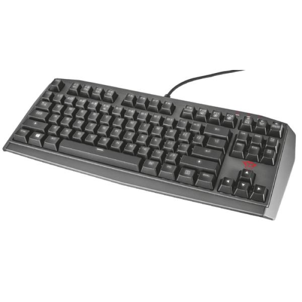 TECLADO MECÁNICO TRUST GAMING GXT 80 - INTERRUPTORES RESPUESTA RAPIDA - RETROILUMINACION LED INTEGRAL - MEMORIA INTEGRADA - USB