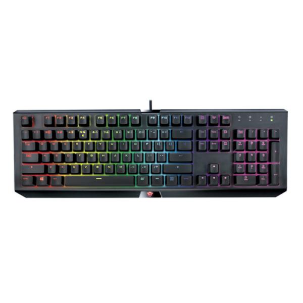 TECLADO MECÁNICO TRUST GAMING GXT 890 CADA - RETROILUMINACION LED RGB - TECLADO N-KEY EVITA EFECTO FANTASMA - PLACA SUPERIOR MET