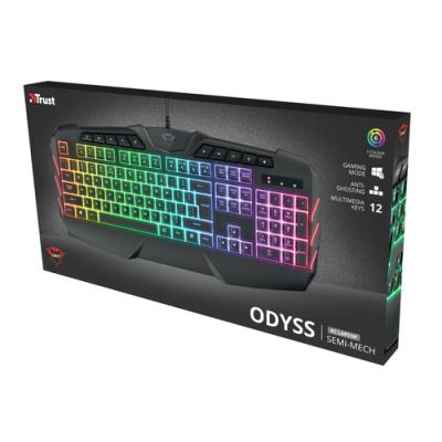 Teclado Gaming SemiMecánico Trust Gaming GXT 881 Odyss