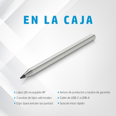 Lápiz Electrónico HP USI para HP Chromebook x2 11/ Plata