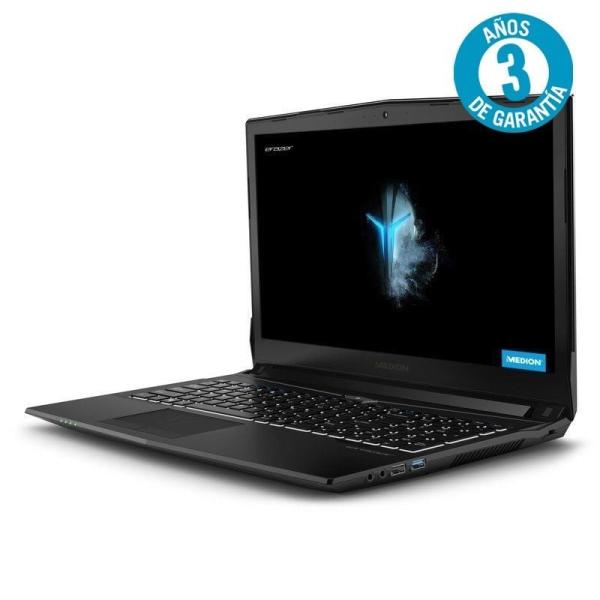 PORTÁTIL MEDION ERAZER P6705 MD61407 - I7-8750H 2.2GHZ - 8GB - 1.5TB - GEFORCE GTX 1050TI 4GB - 15.6'/39.6CM FHD - NO ODD - W10