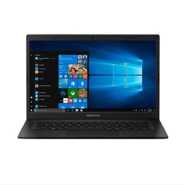 PORTÁTIL MEDION AKOYA E4251 MD61555 - W10 - INTEL N4000 1.1GHZ - 4GB - 64GB EMMC - 14'/35.6CM FHD PLEGABLE 180º - NEGRO