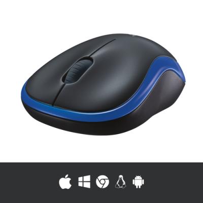 Ratón Inalámbrico Logitech M185 910-002239/ Hasta 1000 DPI/ Azul