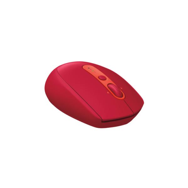 Ratón Inalámbrico por Bluetooth/ 2.4GHz Logitech M590 Rubí/ Hasta 1000 DPI/ Rojo