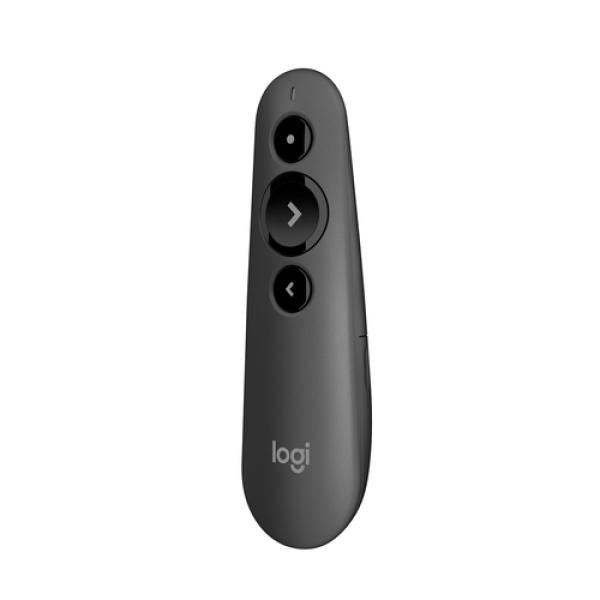 PRESENTADOR INALÁMBRICO LOGITECH R500 NEGRO - BT/2.4GHZ - 3 BOTONES - PUNTERO LÁSER ROJO - ALCANCE 20M - 1*AAA