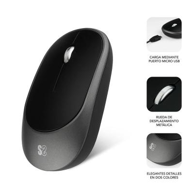 Ratón Inalámbrico por Bluetooth Subblim Smart/ Hasta 1600 DPI/