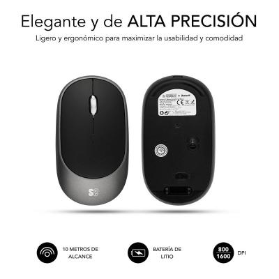 Ratón Inalámbrico por Bluetooth Subblim Smart/ Hasta 1600 DPI/