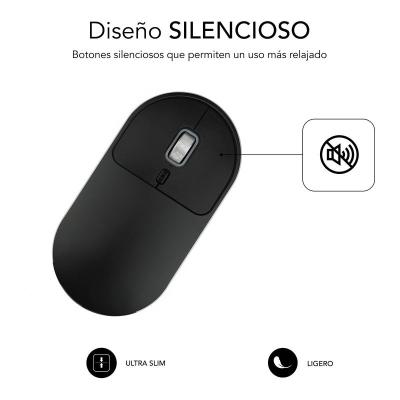 Ratón Inalámbrico por Bluetooth Subblim Excellent/ Hasta 1600