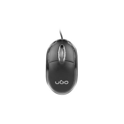 RATÓN CON CABLE UGO OFFICE SIMPLE BLACK - 1000DPI - 3 BOTONES -