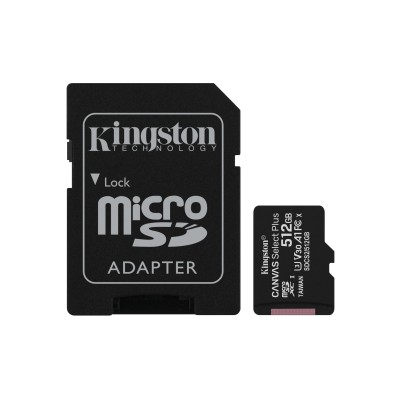 Tarjeta de Memoria Kingston CANVAS Select Plus 512GB microSD XC