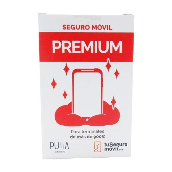 SEGURO PUMA PREMIUM PARA SMARTPHONES/MOVILES A PARTIR DE 901¤ PVP- 1 AÑO - CUBRE ROTURA DE PANTALLA/DAÑOS POR LIQUIDOS/ACCIDENTA