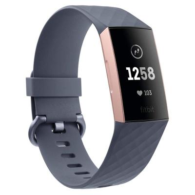 PULSERA CUANTIFICADORA FITBIT CHARGE 3 ORO ROSA-GRIS - BT -