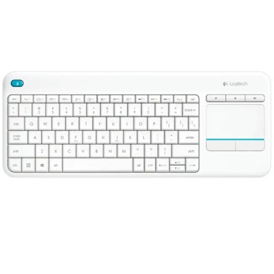 Teclado para Smart TV Logitech Wireless Touch K400 Plus/ Blanco