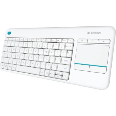 Teclado para Smart TV Logitech Wireless Touch K400 Plus/ Blanco