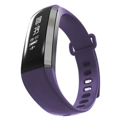 PULSERA CUANTIFICADORA LEOTEC FITNESS HEALTH VIOLETA - PANTALLA