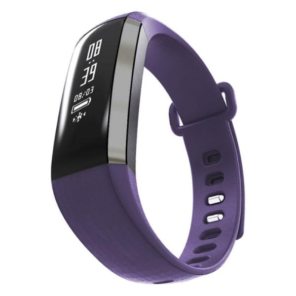 PULSERA CUANTIFICADORA LEOTEC FITNESS HEALTH VIOLETA - PANTALLA 2.18CM TÁCTIL - BT - PULSOMETRO - TENSIOMETRO - OXIMETRO - NOTIF