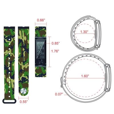 PULSERA LEOTEC SMARTBAND COOL HR MILITAR - PANTALLA 2.4CM -