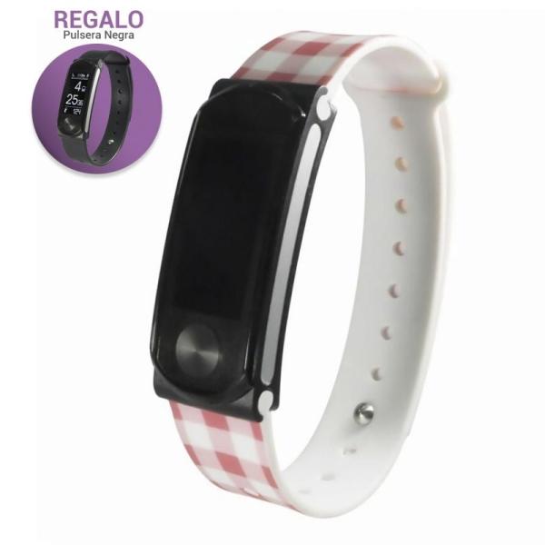 PULSERA LEOTEC SMARTBAND COOL HR CLOTH - PANTALLA 2.4CM - BT4.0 - SENSOR RITMO CARDIACO - NOTIFICACIONES - RESISTENTE AGUA IPX7 