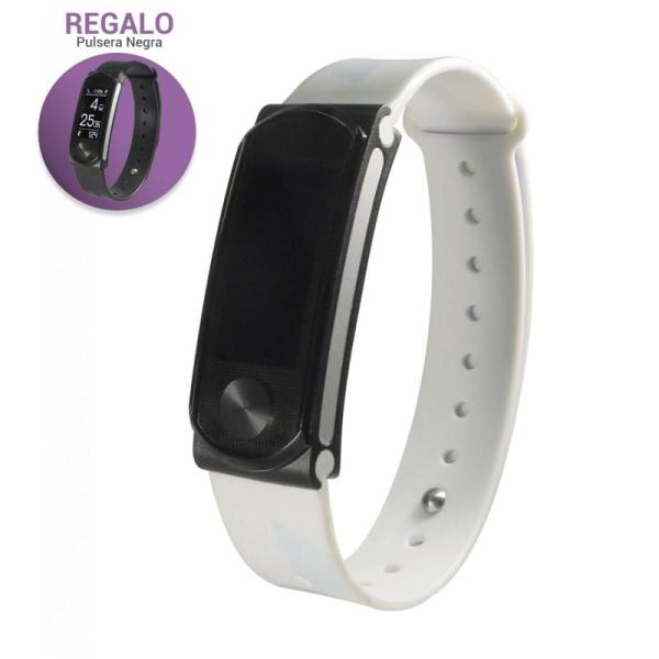 PULSERA LEOTEC SMARTBAND COOL HR SKY - PANTALLA 2.4CM - BT4.0 - SENSOR RITMO CARDIACO - NOTIFICACIONES - RESISTENTE AGUA IPX7 + 