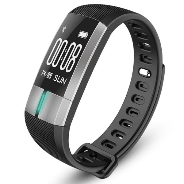 PULSERA LEOTEC SMARTBAND HEART NEGRA - PANTALLA 0.73'/1.85CM OLED - BT4.0 - CHIP ECG/HR - ACELEROMETRO - VIBRACIÓN - BATERÍA 110