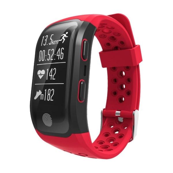 PULSERA LEOTEC GPS TRAINING BAND ROJA - PANTALLA OLED 2.8CM - BT4.0 - SENSOR CARDIACO - MULTISPORTS - RESIST AGUA - NOTIFICACION