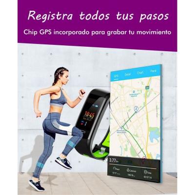 PULSERA CUANTIFICADORA LEOTEC FITNESS GPS COLOR VERDE -