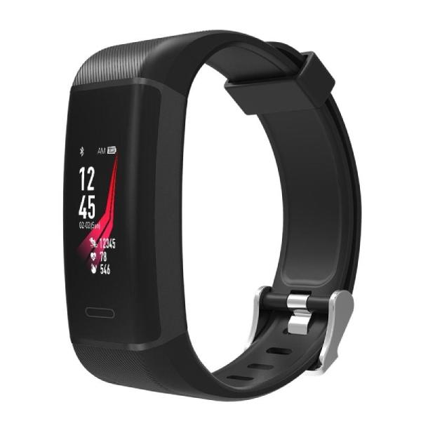 PULSERA LEOTEC TRAINING PRO GPS NEGRA - PANTALLA COLOR TFT 2.43CM - BT 4.0 - MULTISPORT - PULSÓMETRO - RESISTENTE AL AGUA IP67 -