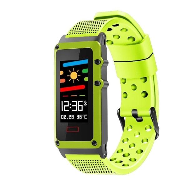 PULSERA CUANTIFICADORA LEOTEC FUNNY BAND LIMA - PANTALLA COLOR 2.44CM - BT - MULTISPORT - NOTIFICACIONES - IP67 - BAT.120MAH - C