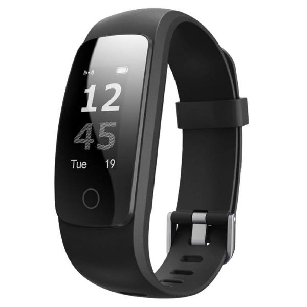 PULSERA CUANTIFICADORA SUNSTECH FITLIFEPRO BLACK - PANTALLA OLED 2.4CM - BT4.0 - BAT 65MAH - RESIST. AL AGUA 1M - RITMO CARDIACO