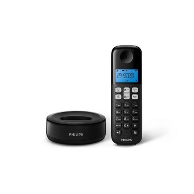 Teléfono Inalámbrico Philips D1611B/34/ Negro