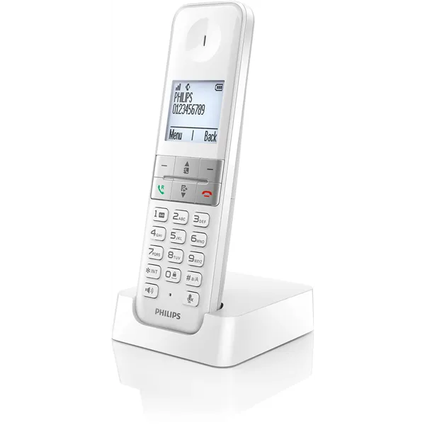 Teléfono Inalámbrico Philips D4701W/34/ Blanco