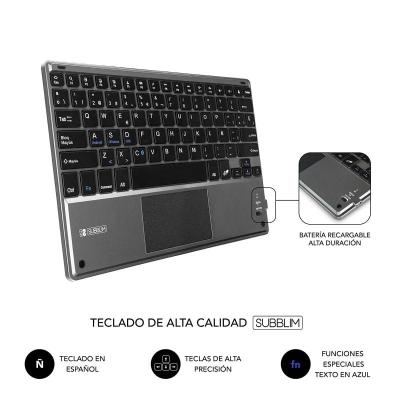 Funda con Teclado Subblim Keytab Pro Bluetooth Touchpad para