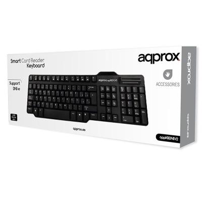 TECLADO CON LECTOR DNIe APPROX APPKBDNIV2 - COMPATIBLE CON