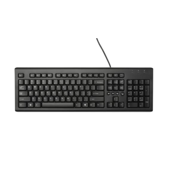 TECLADO CON CABLE HP CLASSIC WZ972AA NEGRO BRILLANTE