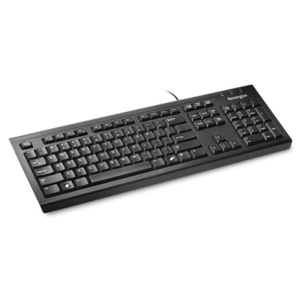 TECLADO CON CABLE KENSINGTON VALUE - USB - 150CM CABLE - COLOR NEGRO