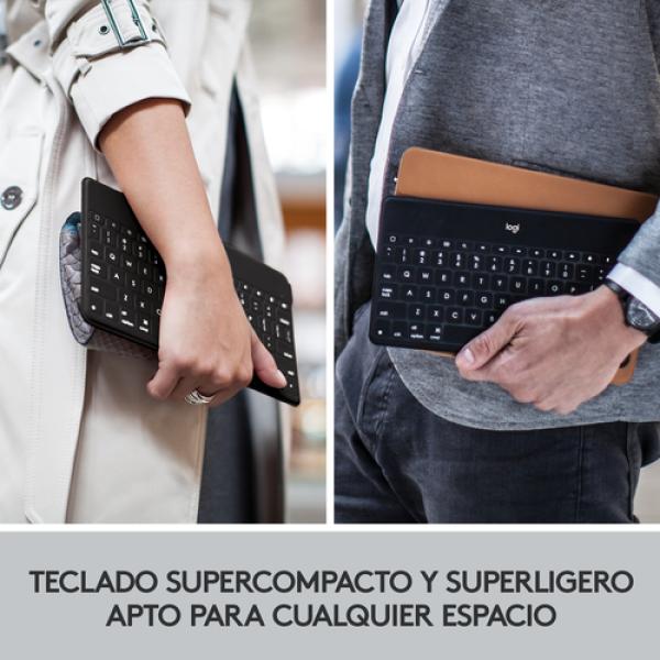 Teclado Inalámbrico por Bluetooth Logitech KEYS-TO-GO para iPhone/ Azul