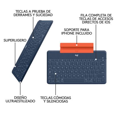 Teclado Inalámbrico por Bluetooth Logitech KEYS-TO-GO para