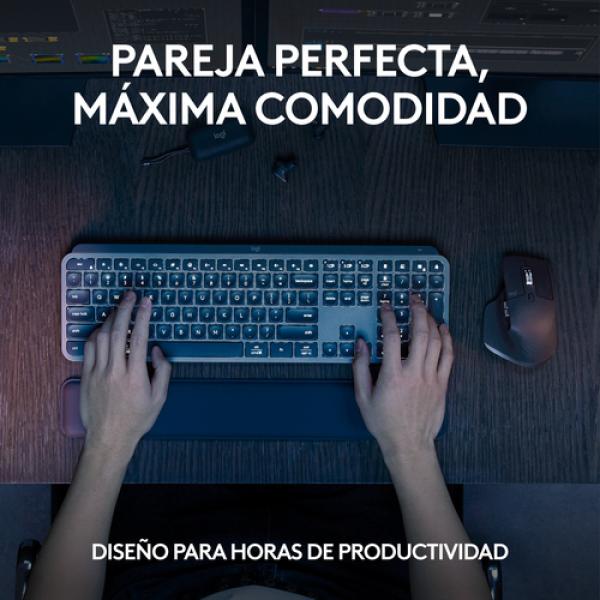 Teclado y Ratón Inalámbricos Logitech MX Keys S Combo/ Incluye Reposamanos