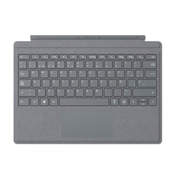 TECLADO MICROSOFT TYPE COVER SIGNATURE PARA SURFACE PRO - TECLAS MECÁNICAS - INTERFAZ MAGNÉTICA - MATERIAL EXTERIOR PLATINO