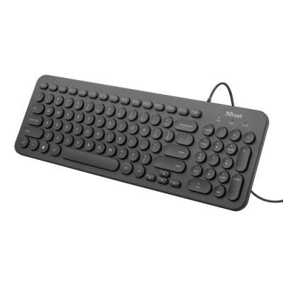 TECLADO SILENCIOSO TRUST MUTO SILENT - TECLAS PLANAS Y