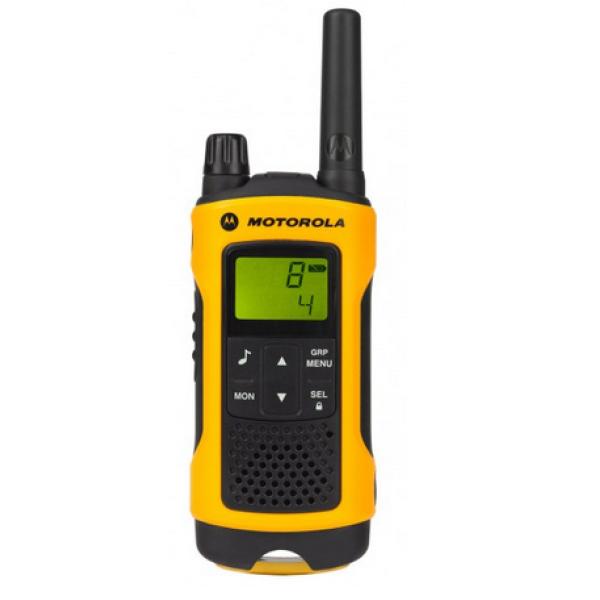 WALKIE TALKIE MOTOROLA T80 EXTREME PACK - 8 CANALES - PANTALLA LCD ILUMINADA - BATERÍA NIMH - RESISTENTE A SALPICADURAS